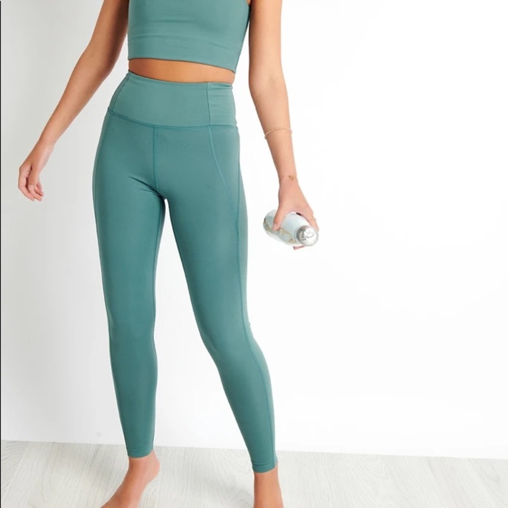 Jade Green High Rise Compressive Legging